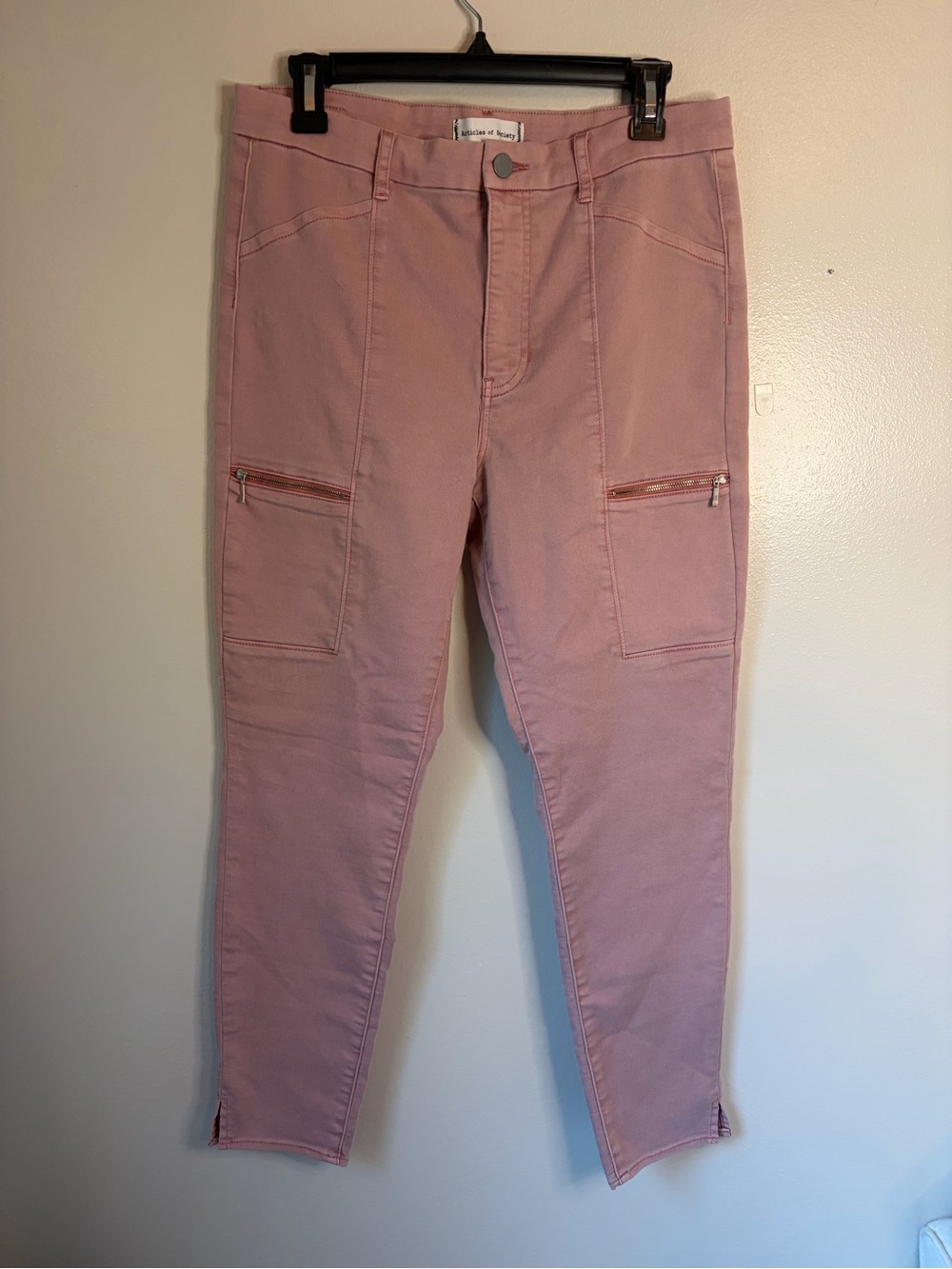 Articles Of Society Blush Skinny Cargo Jeans